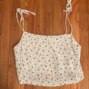 Brandy Melville floral tie tank